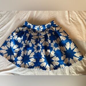 Alice + Olivia Connor Mini Skirt, Daisy Crane Pattern, Size 0